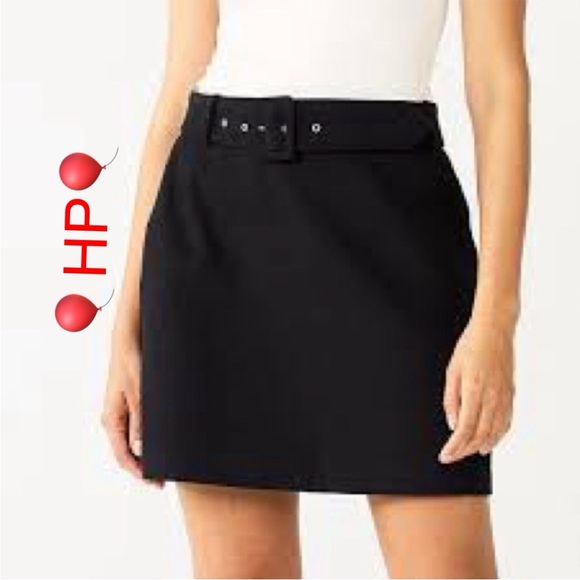 🎈3/$25🎈HP🎈NWT Nine West Self Belt Mini Skirt - Picture 1 of 6